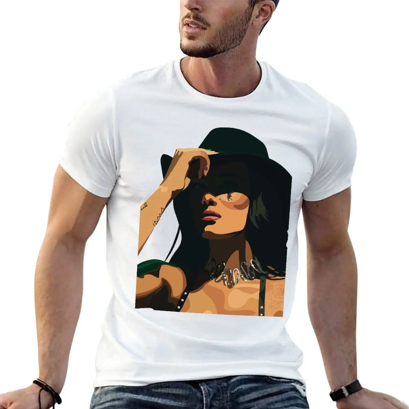 

Halsey - ysbs T-Shirt cotton t shirts man 100% funny t shirts cotton T-Shirt