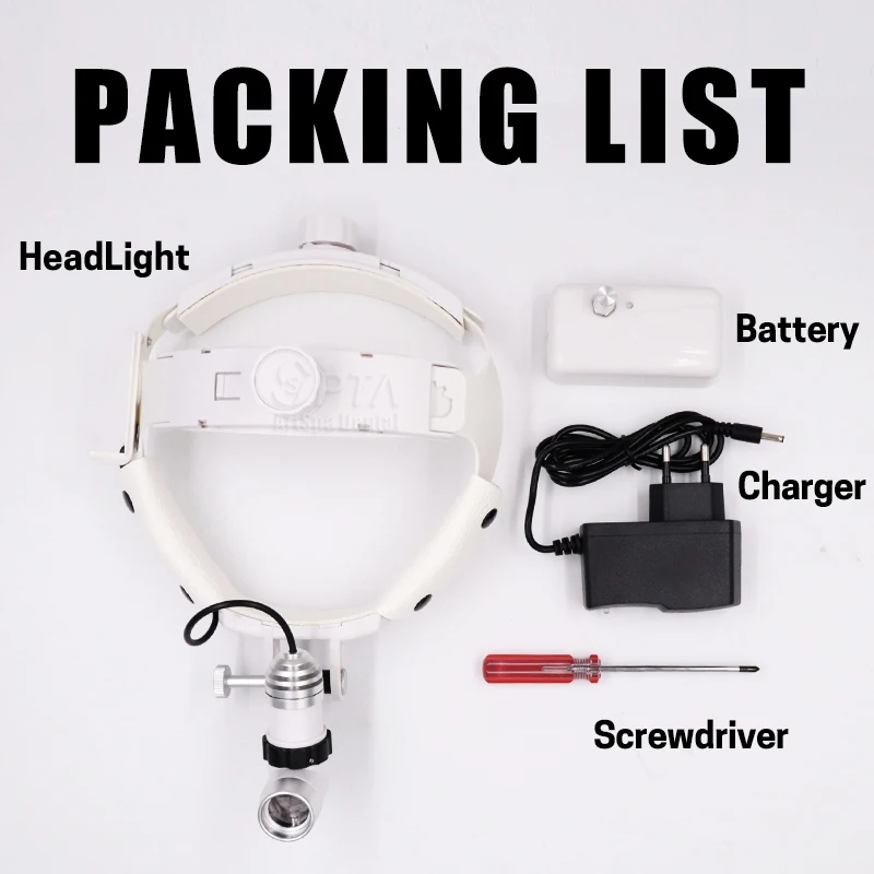 Dental Medical Headlight Adjustable 5W Light Point Equipped LED Lamp Binocular Loupe Clearer Vision Bright Illumination Headligh