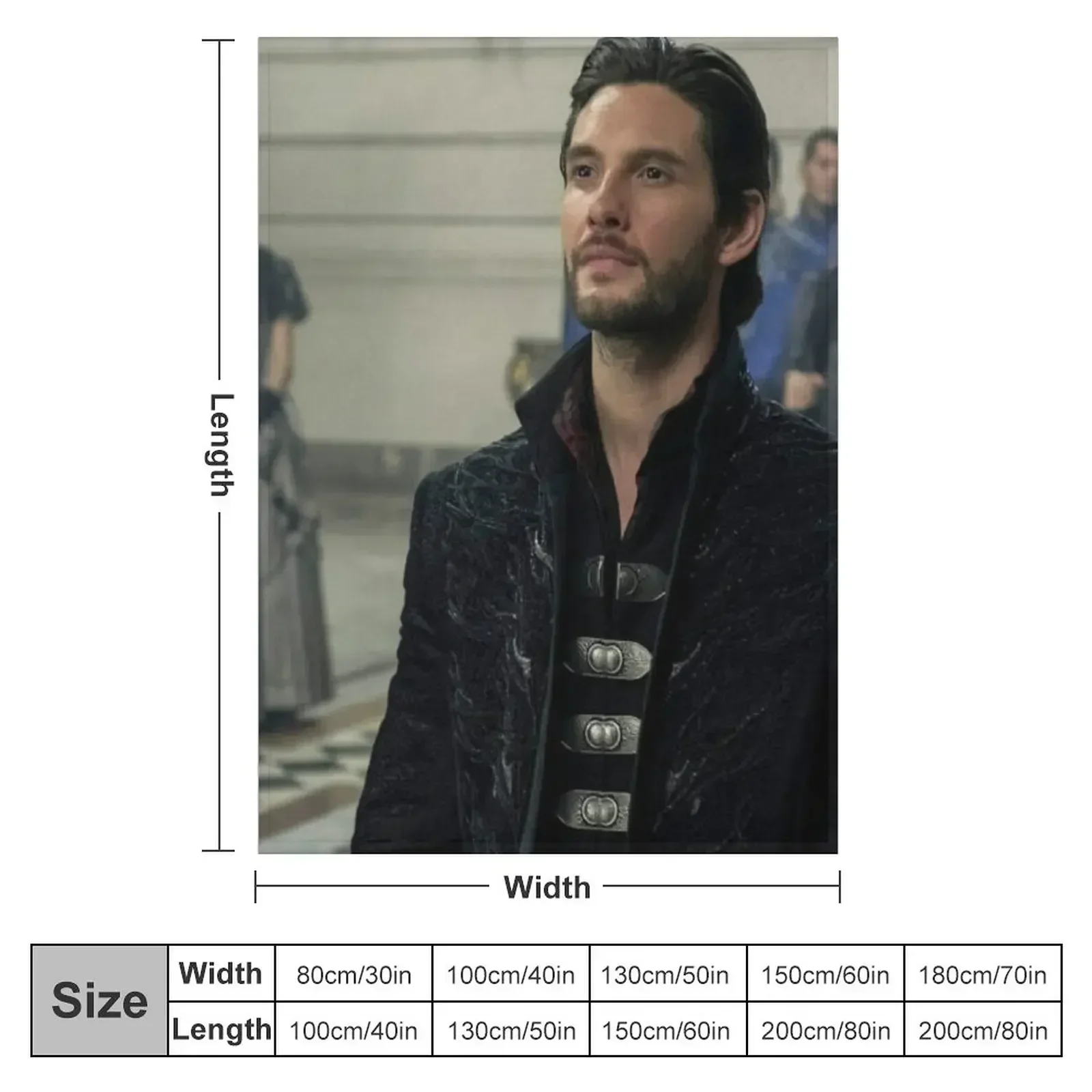 Ben Barnes The Darkling/General Kirigan S&B Throw Blanket Blankets For Sofas Weighted warm winter Extra Large Throw Blankets