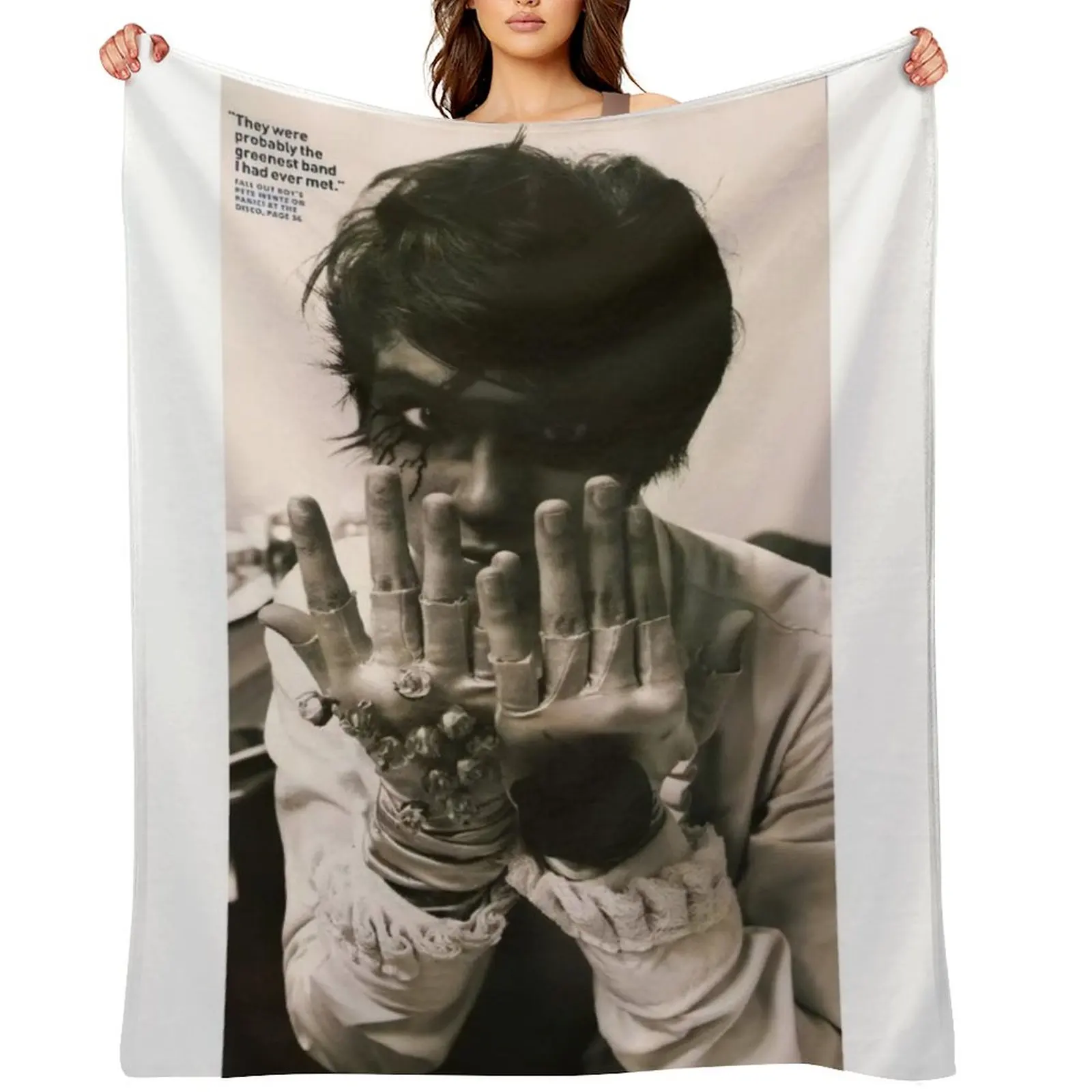 

ryan ross Throw Blanket Stuffeds Vintage Thermal Baby Blankets