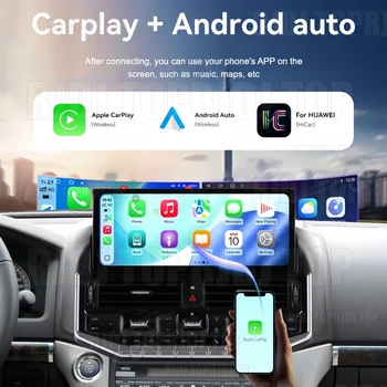 Radio samochodowe Android 13 do Toyota Land Cruiser 200 LC200 2007-2021 Nawigacja GPS CarPlay Jednostka główna Audio Ekran samochodowy