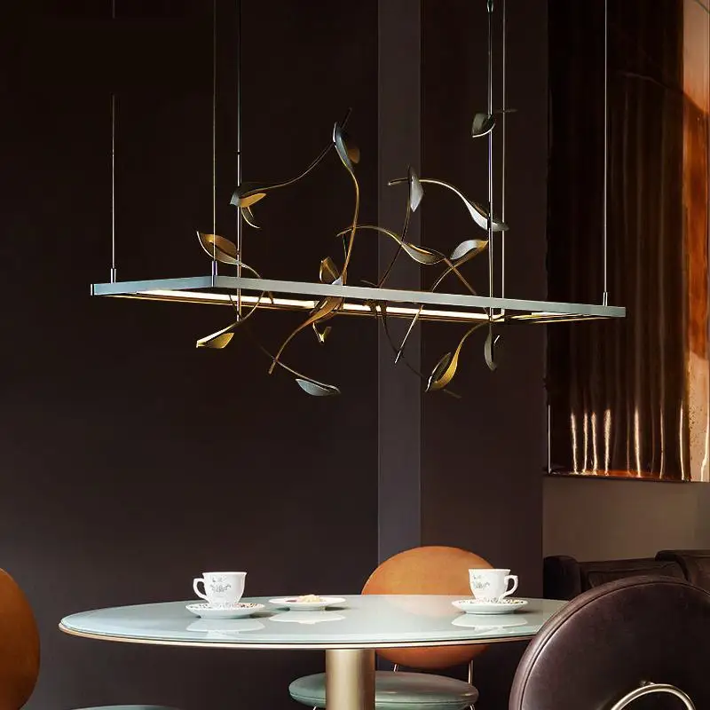 Nordic Postmodern Creative Bar LED Chandelier Designer Minimalist Restaurant Chandelier Light Luxury Custom Engineering Lamp