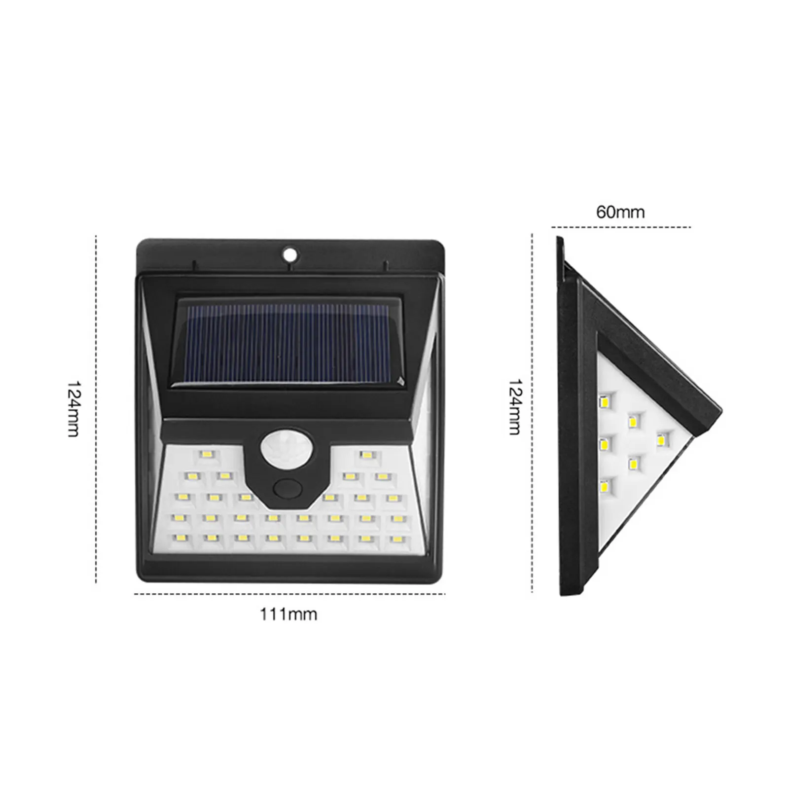 

1pc Solar Motion Sensor Wall Light Outdoor Waterproof LED Lamp for Deck Fence Yard Pathway Driveway Porch Stairs Lighting
