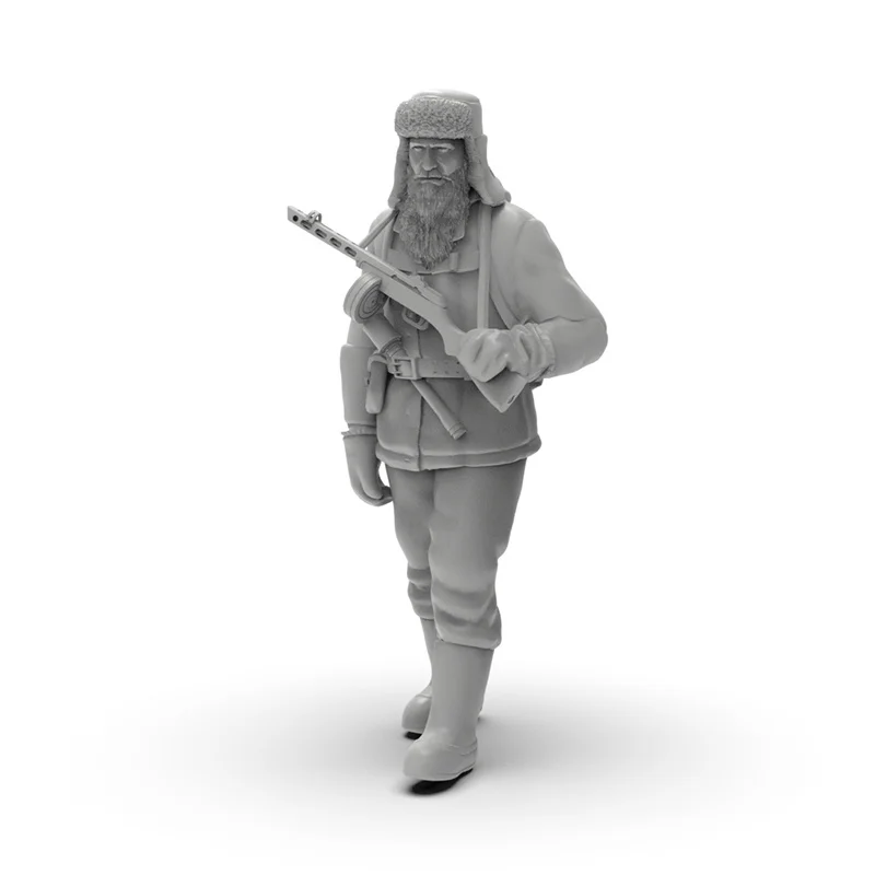 Micro figurine Miniature en résine de soldat russe de la seconde guerre mondiale, modèle blanc imprimé en 3D, jouet non assemblé, Kit non peint, cadeaux pour garçons, 1/72 1/64 1/35