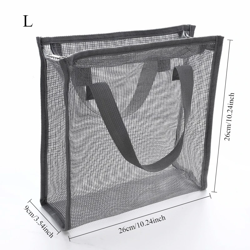 Neue Bade Tasche Mesh Dusche Kulturbeutel Reise Make-Up Lagerung Halter Tragbare Bade Tasche Mesh Dusche Kulturbeutel Tragbare – Detail 10