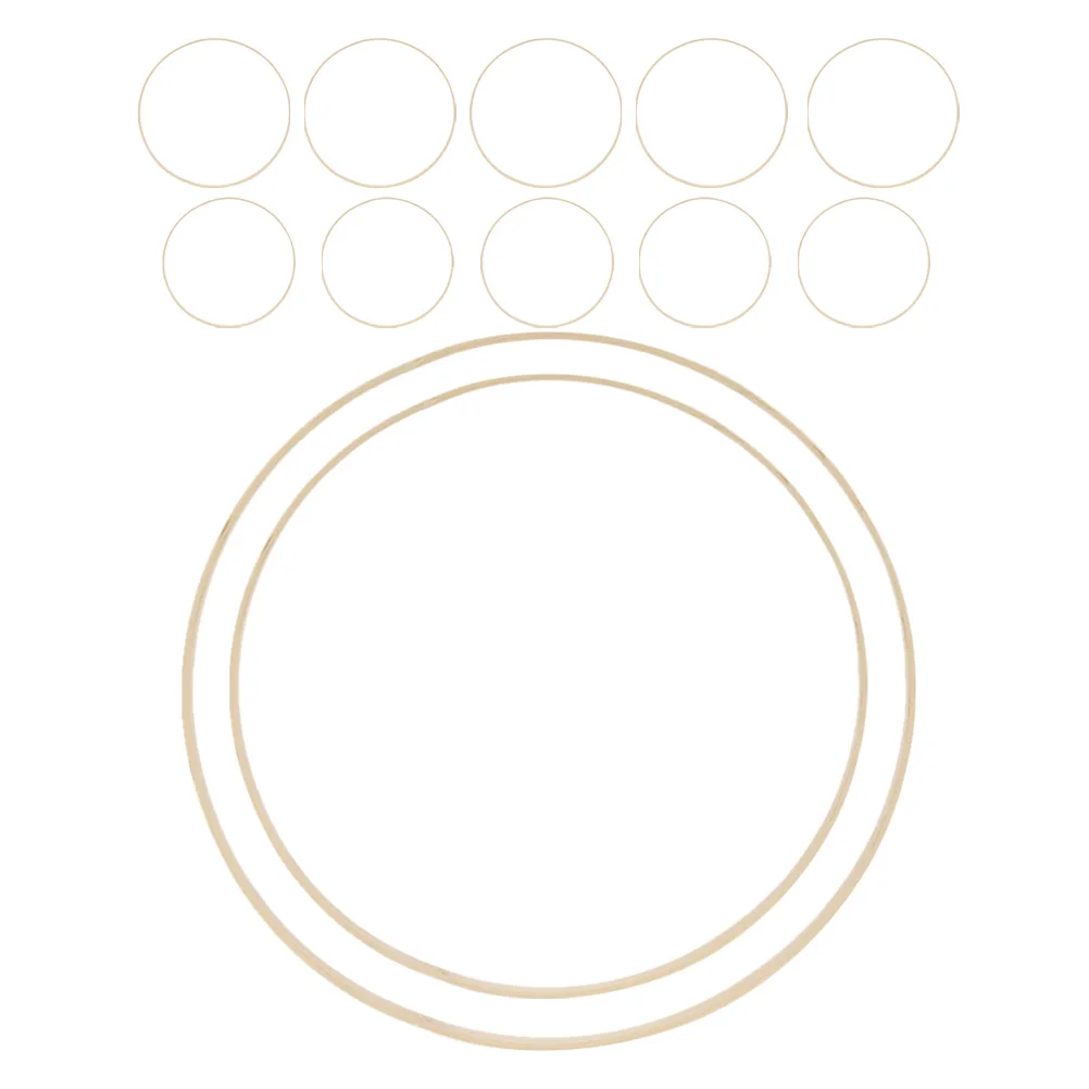 

12pcs Bamboo Ring Dream Catchers Kit Decor Macrame Wall Hanging Wreaths Craft Rings Hoop Hanger Floral Hoops Diy Sturdy