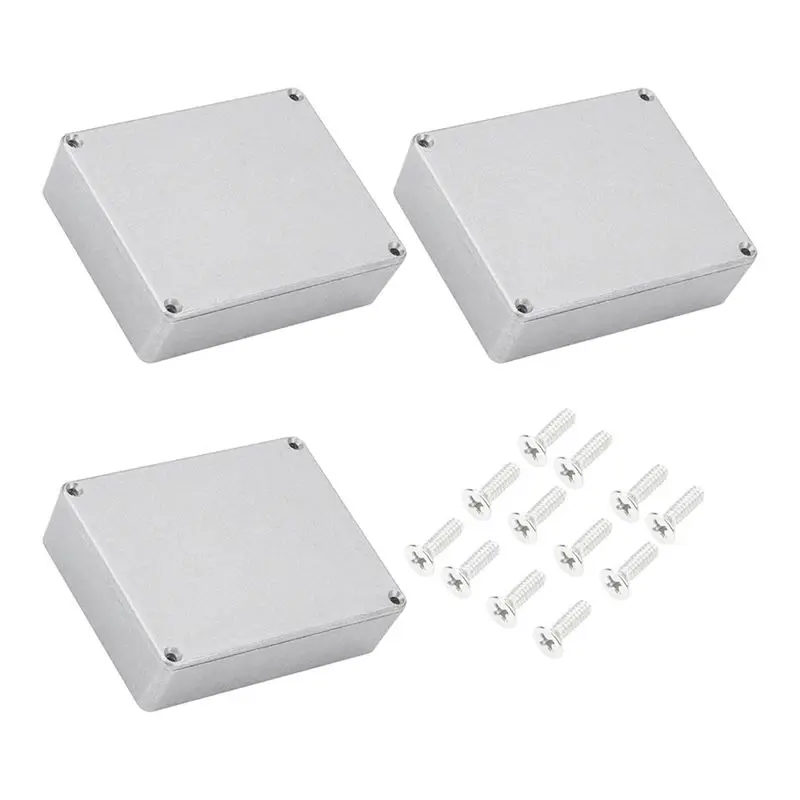 

FSTE-3PCS 1590BB Guitar Pedal Enclosure Aluminum Diecast Stomp Box Case Toggle Switch Box 120X94.5X34mm