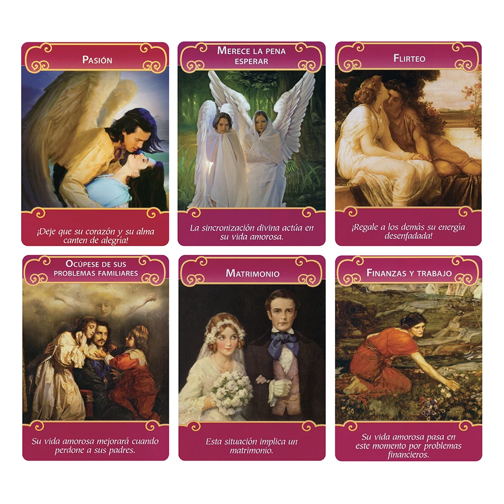 تاماينو غراندي 12x8.7 سم | كاجا ديوريا | نويفو لوس أنجليس ديل آمور: كارتاس أوراديلو إنسبانو | Baraja de 44 cartas + Guía en PDF | #5