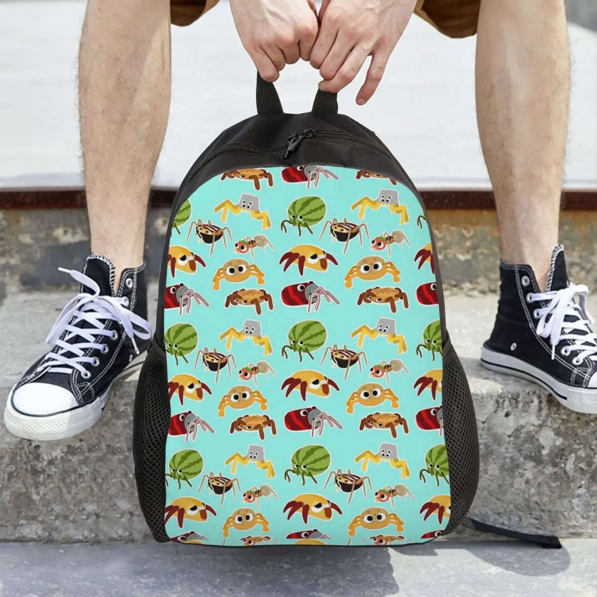 bugsnax-bug-pack-fan-art-kinda-bug-mochila-mochila-grande-capacidade-meninos-meninas-bookbag-bolsa-escolar-bolsas-de-ombro-para-homens-mulheres