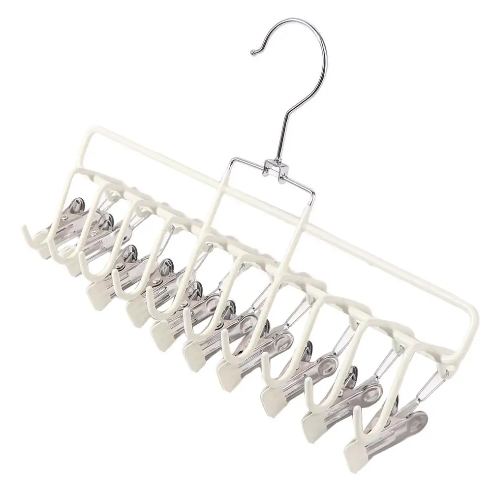 

Durable 10 Clips Baseball Hat Organizer Rack Portable Saving Space Towel Hanger Clip Hanging Non-Slip Clothes Clip for Travel