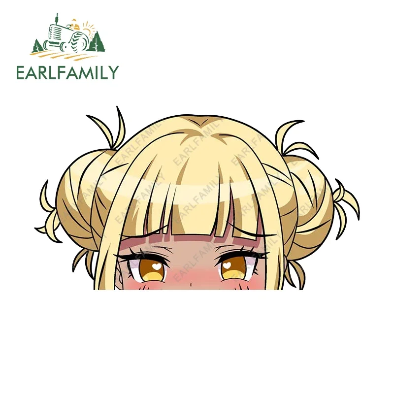 

EARLFAMILY 13 см x 7,4 см для Himiko Toga забавный аниме Peek автомобильная наклейка индивидуальная креативная наклейка водостойкий багажник автомобильные аксессуары