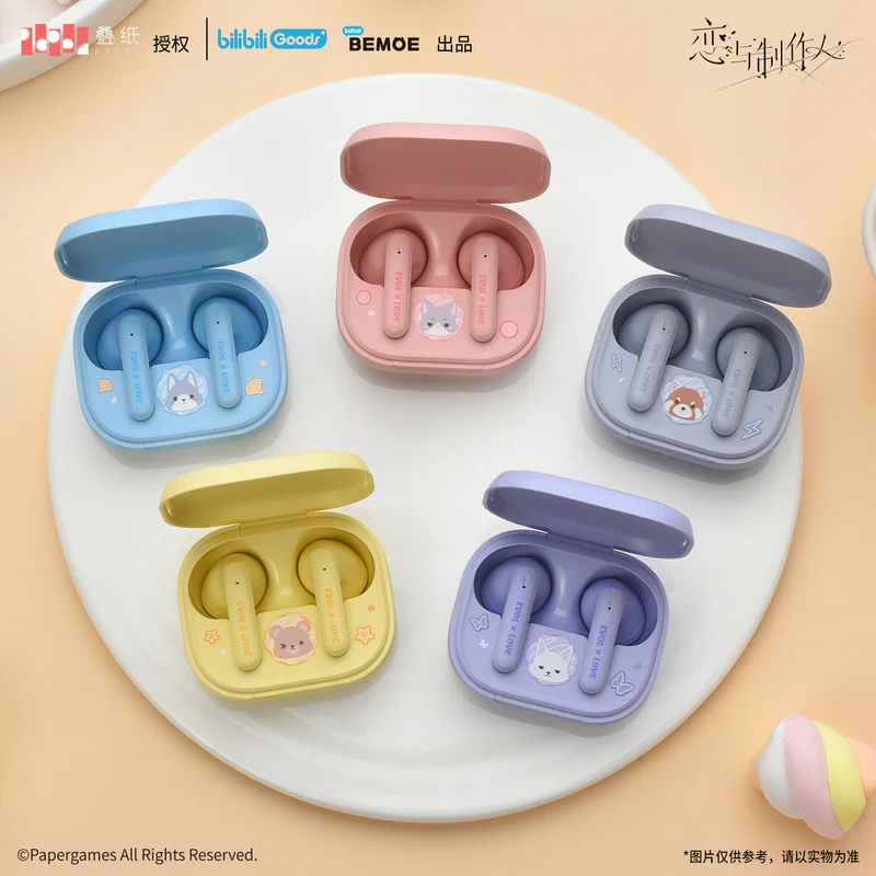 Originele Mr. Love: Queen'S Choice Popo-serie Echte draadloze Bluetooth-headsetset Gavin Kilo Lucien Victor Shaw Anime Bluetooth