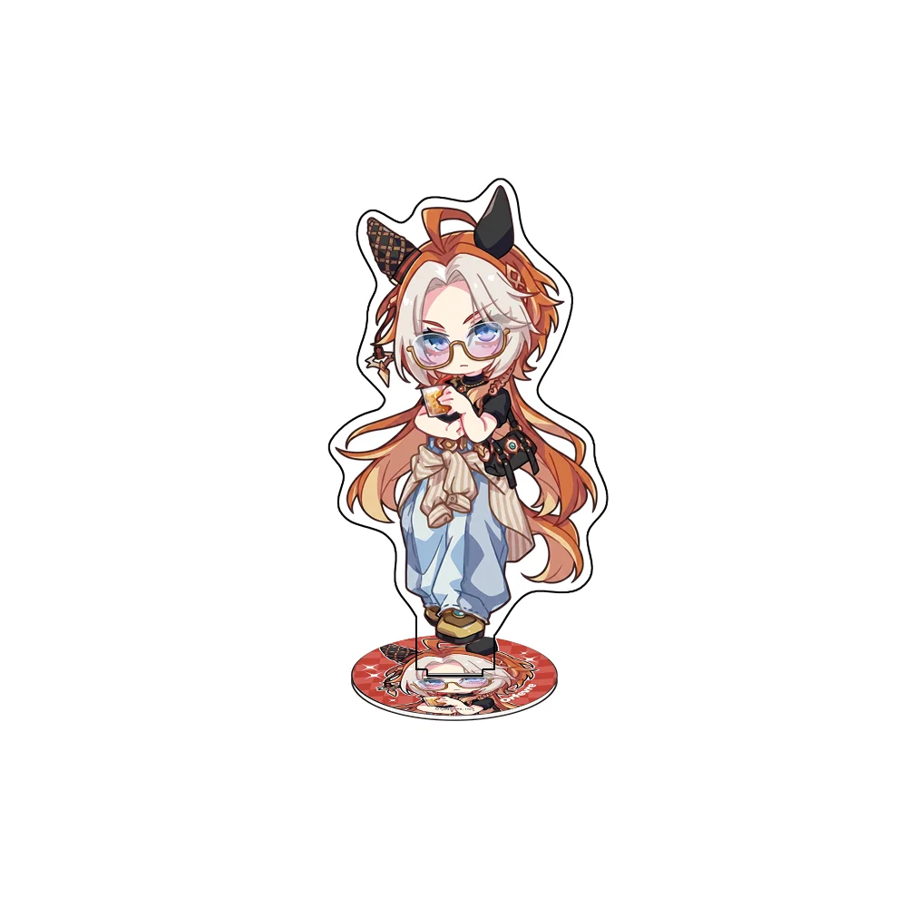 Horse Racing Pretty Derby 4th Anniv Chibi Ver 10CM Double Sided Acrylic Stand Keychain 2026 New Anime Stand Teio McQueen Gift