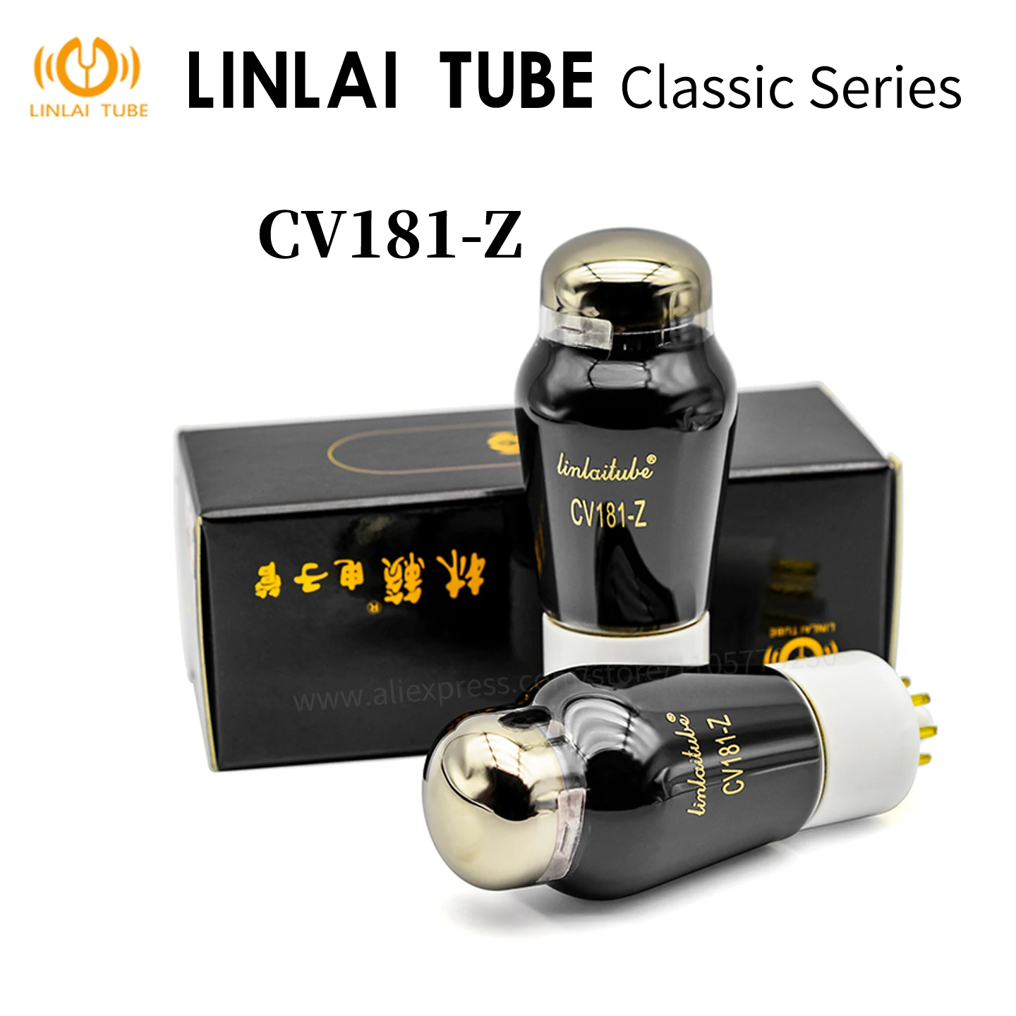 LINLAI Carbon Anode CV181-Z Vacuum Tube Precisely Matched Compatible with 6SN7/CV181/6N8P for High-End Tube Preamp DIY Tube Amp