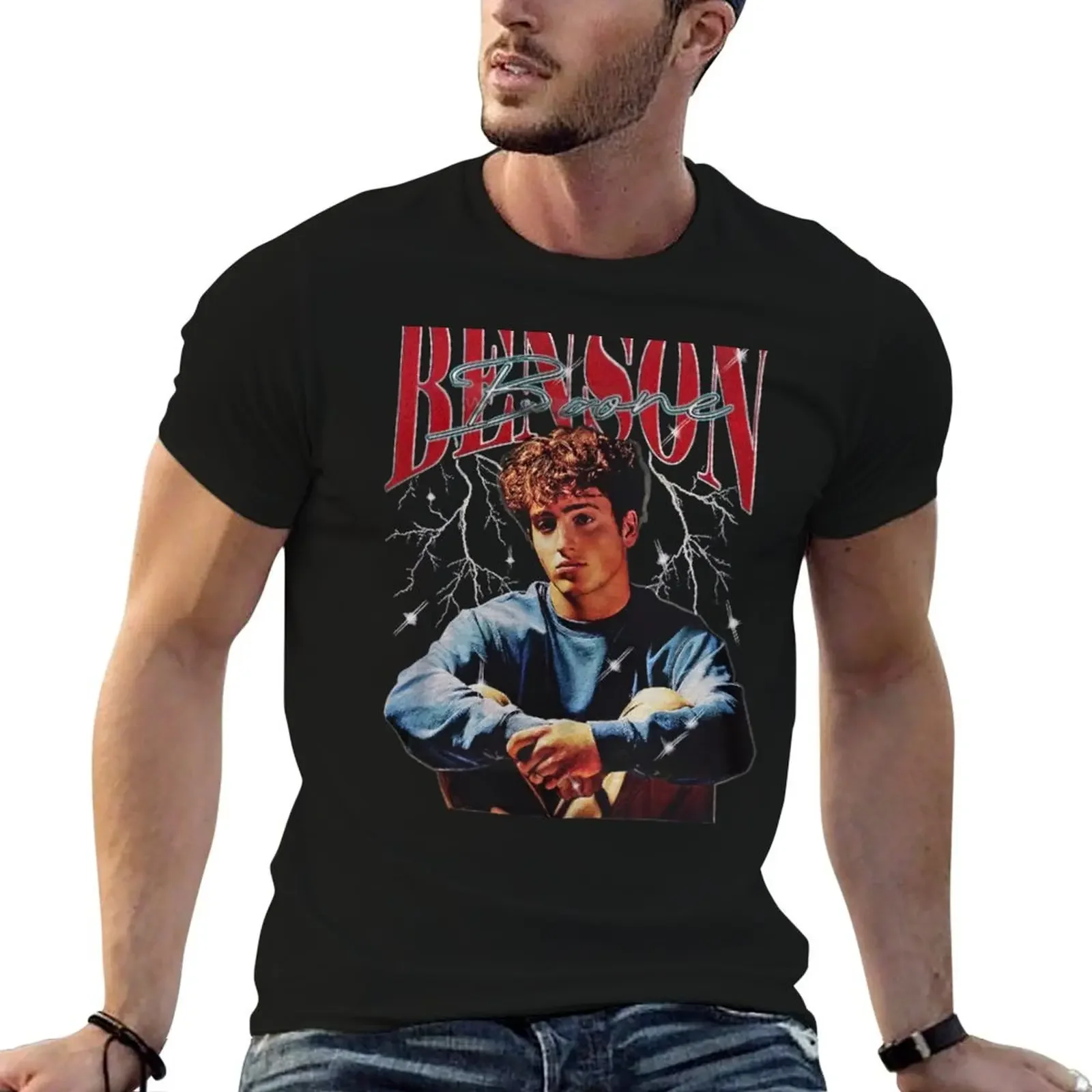 Benson Boone Vintage Retro T-Shirt basketball graphic tees graphic t shirt vintage mens cotton t shirts