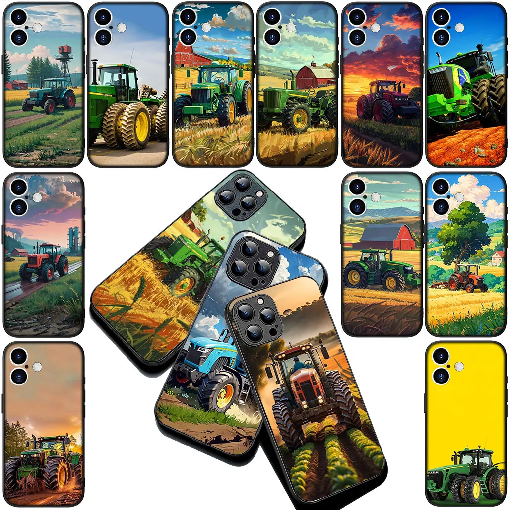 Чехол для телефона с трактором на сельской местности для Motorola Moto E14 E15 G04 G05 G14 G34 G35 G84 G24 A54 G15 Power E22 Гибкий чехол