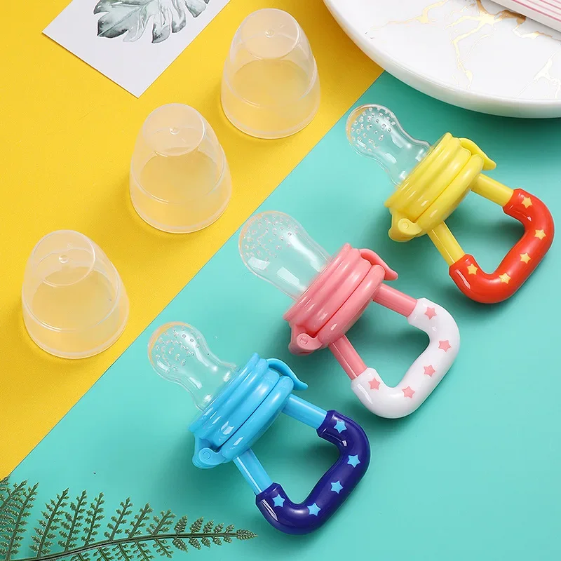 Baby Fruit Feeder Pacifier Teething Toys Fresh Food Feeder Infant Fruit Nipple Silicone Pouches for Toddlers Kids Boy Girl