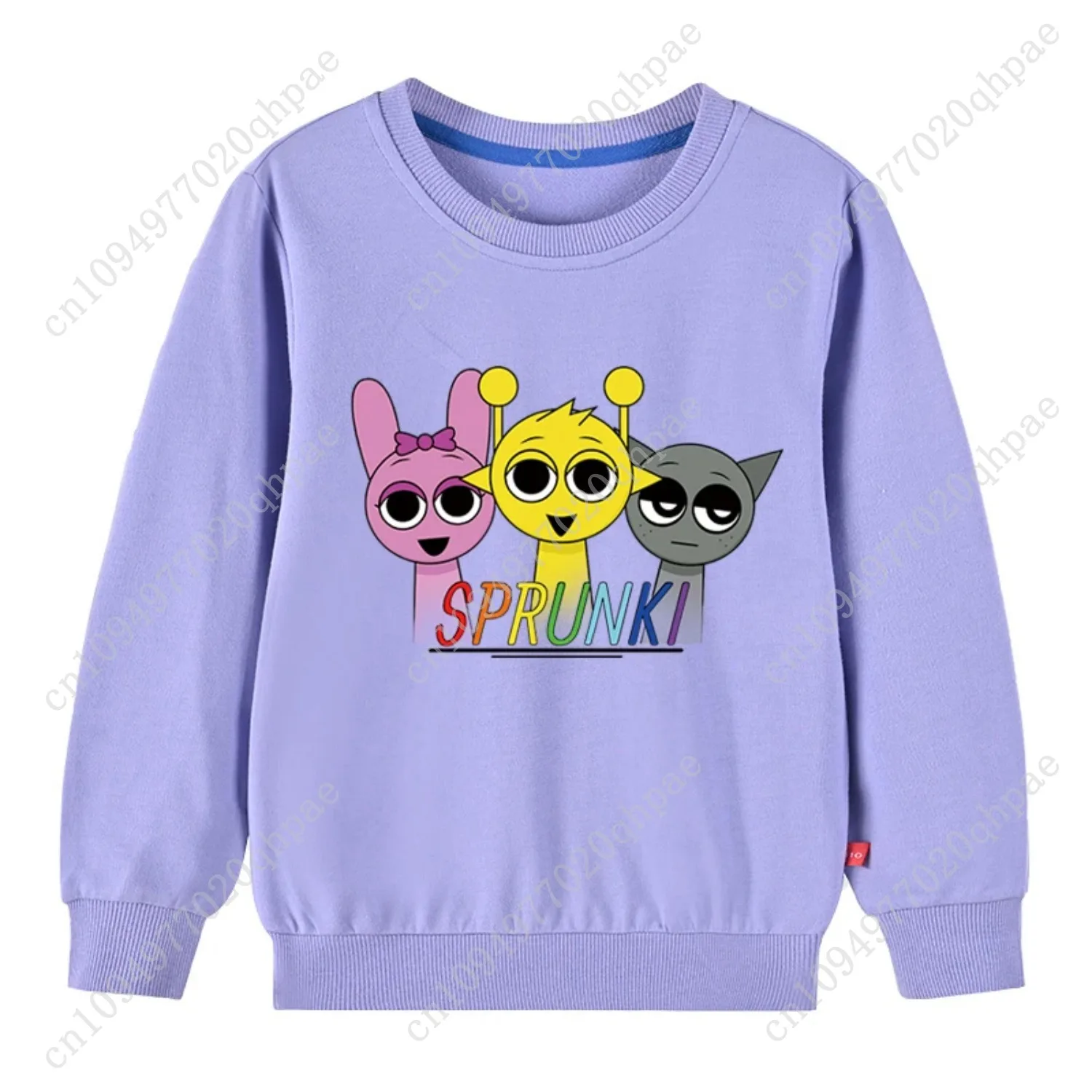 Primavera crianças moletons meninas dos desenhos animados jogo quente sprunki impressão topos crianças incredibox roupas adolescentes meninos crianças roupas macias