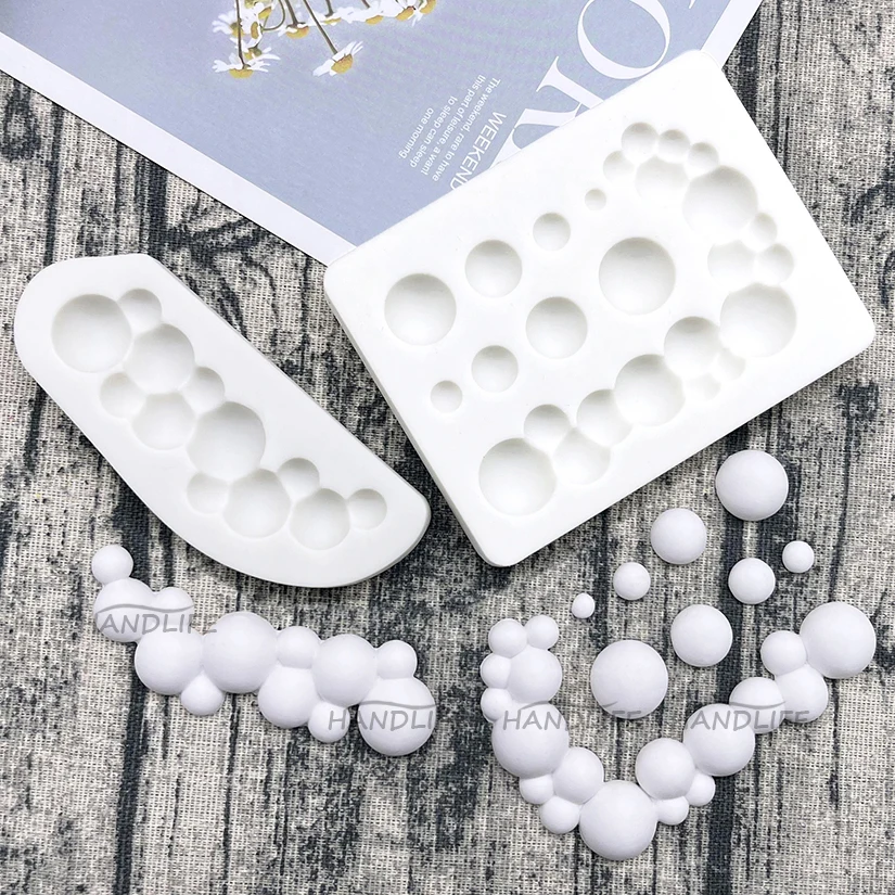 Perle Kreis Silikon Sugar Mold Harz Werkzeuge Cupcake Backform Fondant Kuchen Dekorieren Werkzeuge