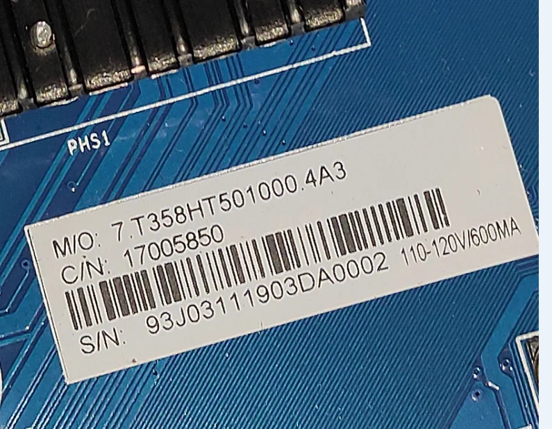 CV358H-T50 2K 4 ядра WiFi сетевая ТВ материнская плата Android 1GDDR + 8g EMMC для 1920x1080 110v -- 150v mA