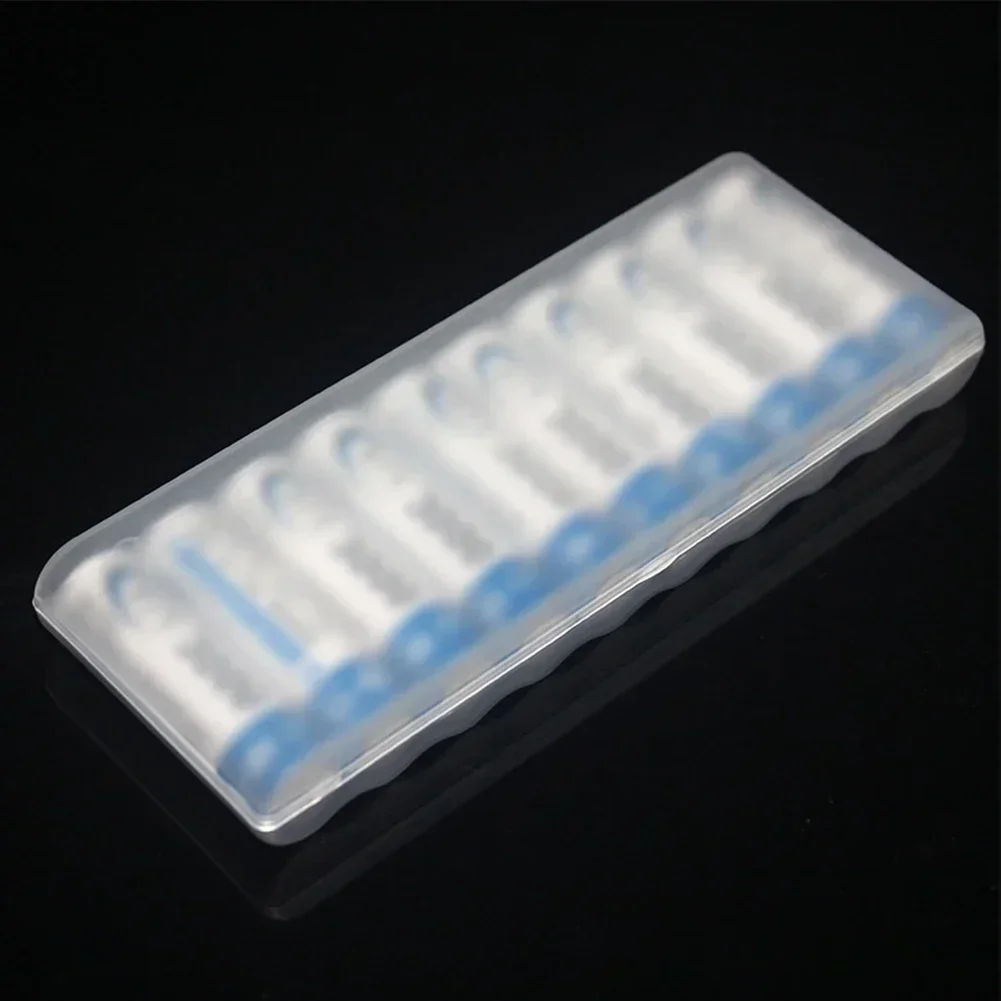 10 Slots Transparent Plastic Battery Storage Box Hard Container Holder Case For AAA/AA/ Battery Organizer Accessories