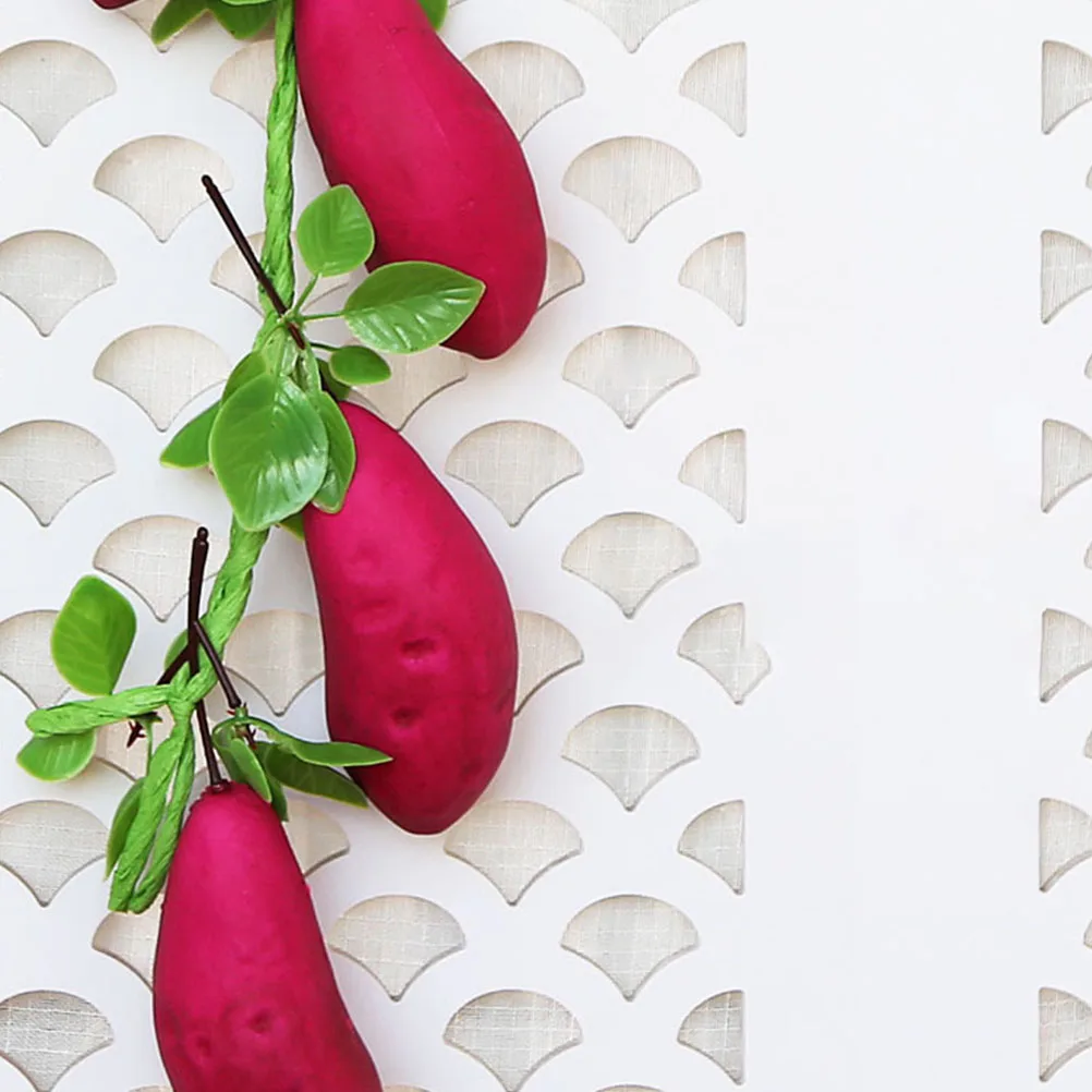 

2Pcs Artificial Sweet Potato Strings Realistic Farmhouse Decor Photo Props Vegetable Simulation Home Accessories