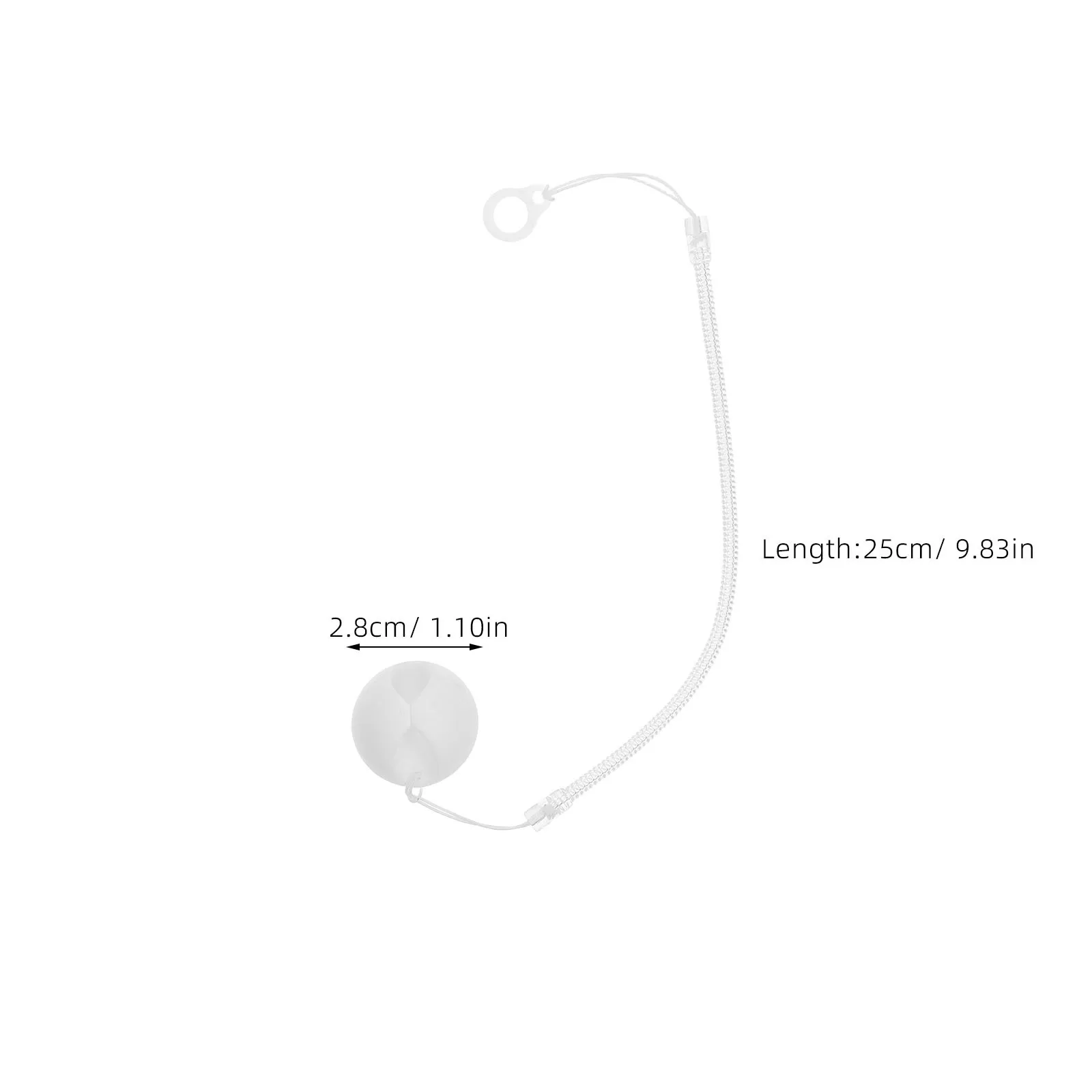 2Pcs Protective Pen Chain Secure Silicone Base Antislip Holder for Office Reception Bank Desk Tether Pen Chain