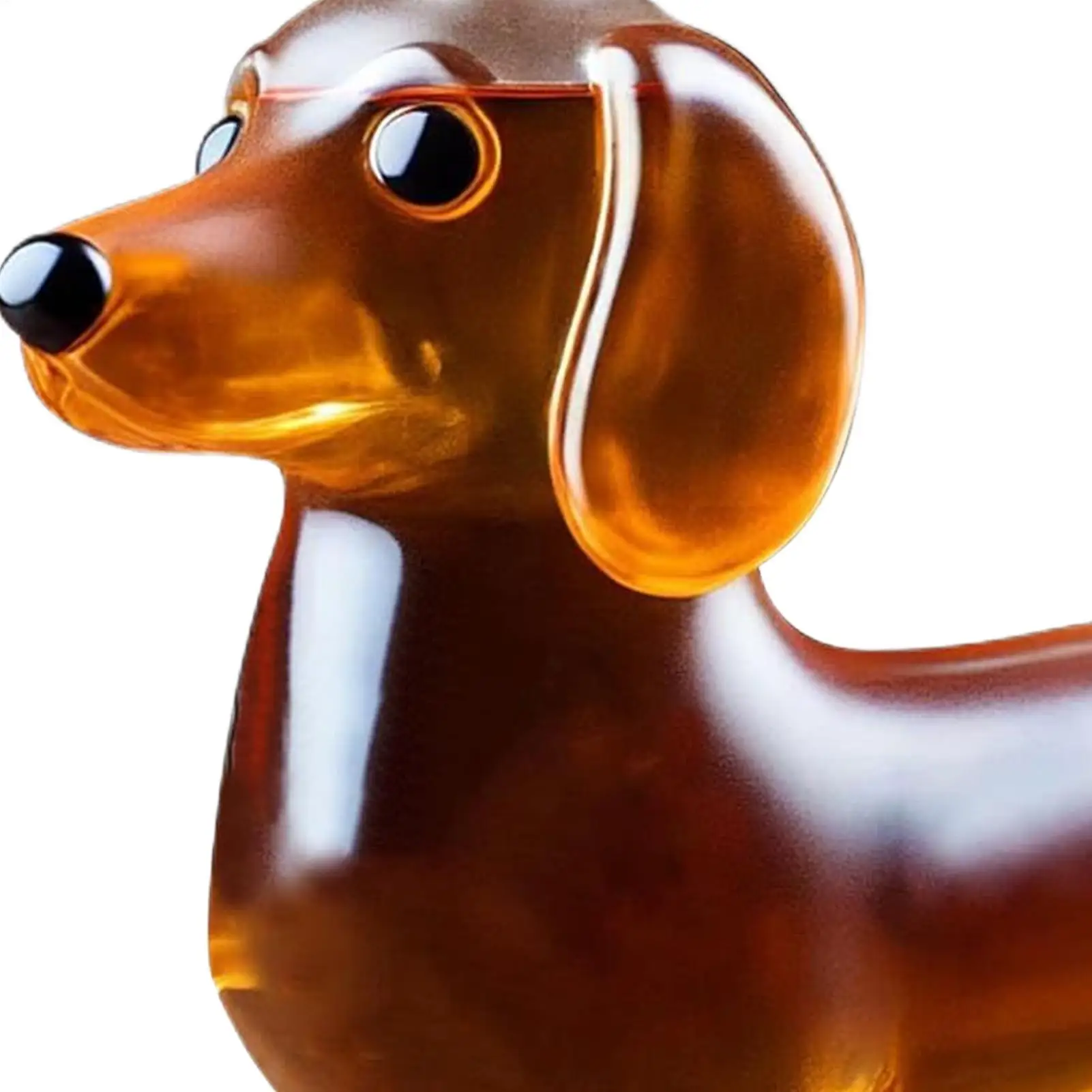 

Whiskey Bottle Dachshund Shape Empty Whiskey Bottle Shelf Display Wine Container Collectible Ornament for Bar Birthday Dining