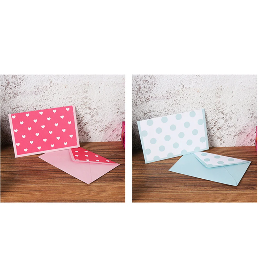 60 ชิ้น ซองจดหมายขนาดเล็กโรแมนติก ซองจดหมายหลากสีสันสร้างสรรค์สำหรับการ์ดอวยพรในวันหยุด การ์ดเชิญงานแต่งงาน ชุดของขวัญเครื่องเขียน