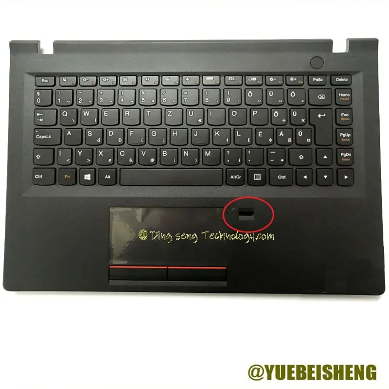 

New For Lenovo E31 E31-70 E31-80 V510-14 Palmrest Hungary Hungarian Keyboard Upper Cover Case w/FP Hole Touchpad 5CB0K57259