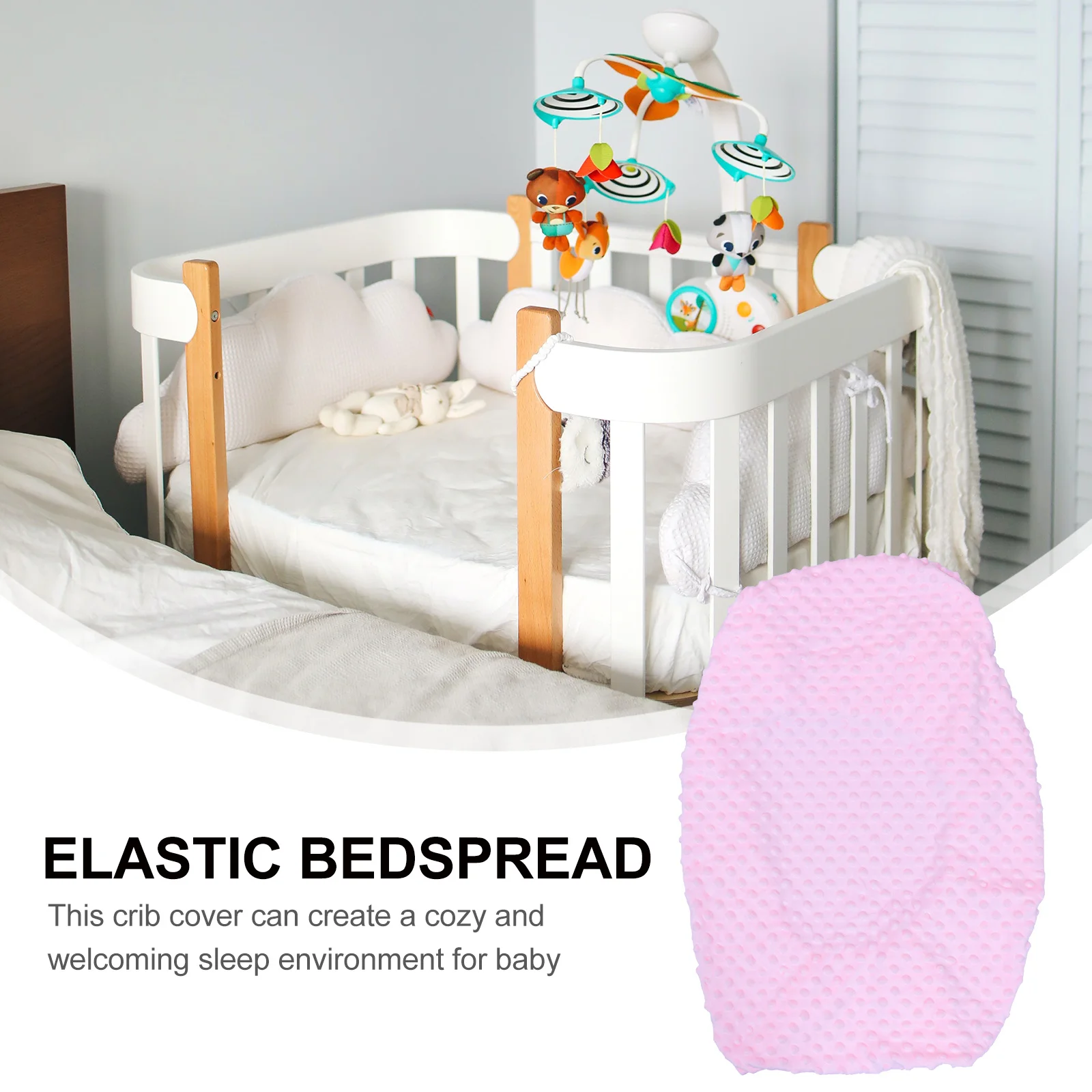 ملاءة سرير أطفال مناسبة لينة قابلة للتنفس غطاء سرير مهد لحديثي الولادة قسط الحضانة النوم ملحق مهد ورقة