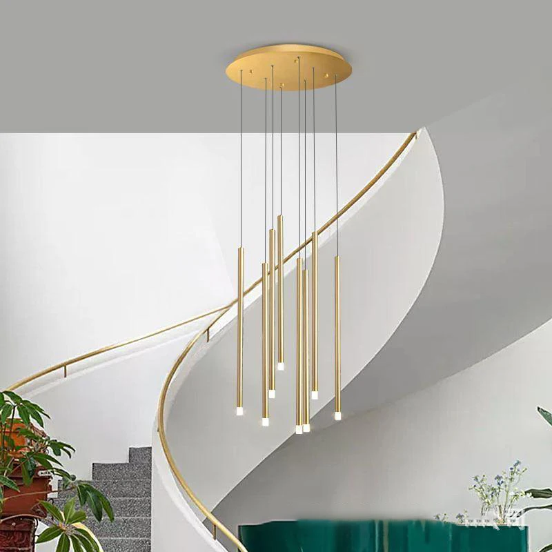 Lustres modernos, lustres de escada, lustres de sala de estar, luminárias internas