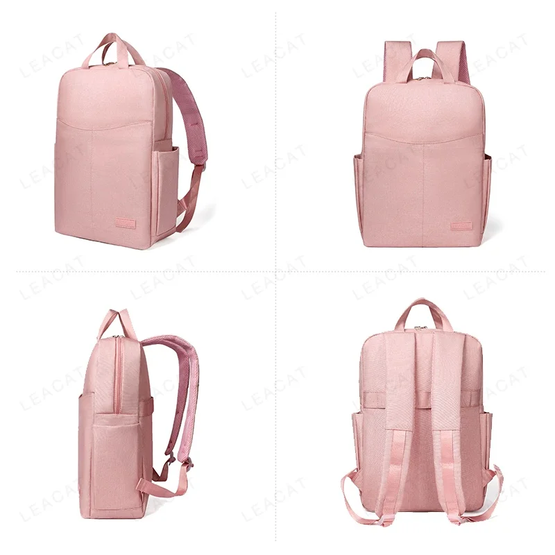 Women laptop backpack waterproof Shockproof fit 15.6inch notebook Simplicity Macaron business backpack Schoolbag