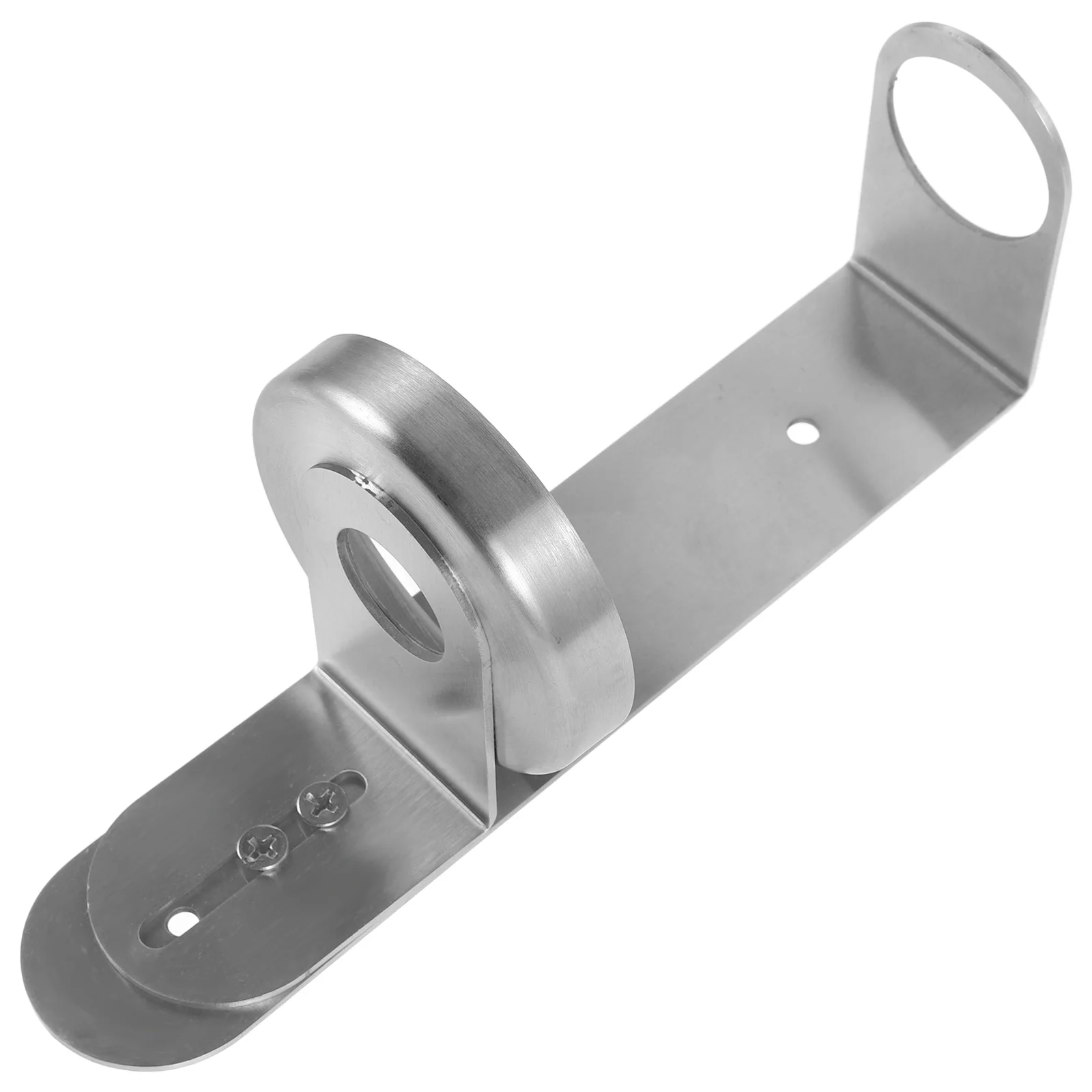 

Stainless Steel Bottle Holder Wall Mounted No Drill Adhesive Shower Soap Holder Bathroom Organizer Shampoo Bottle