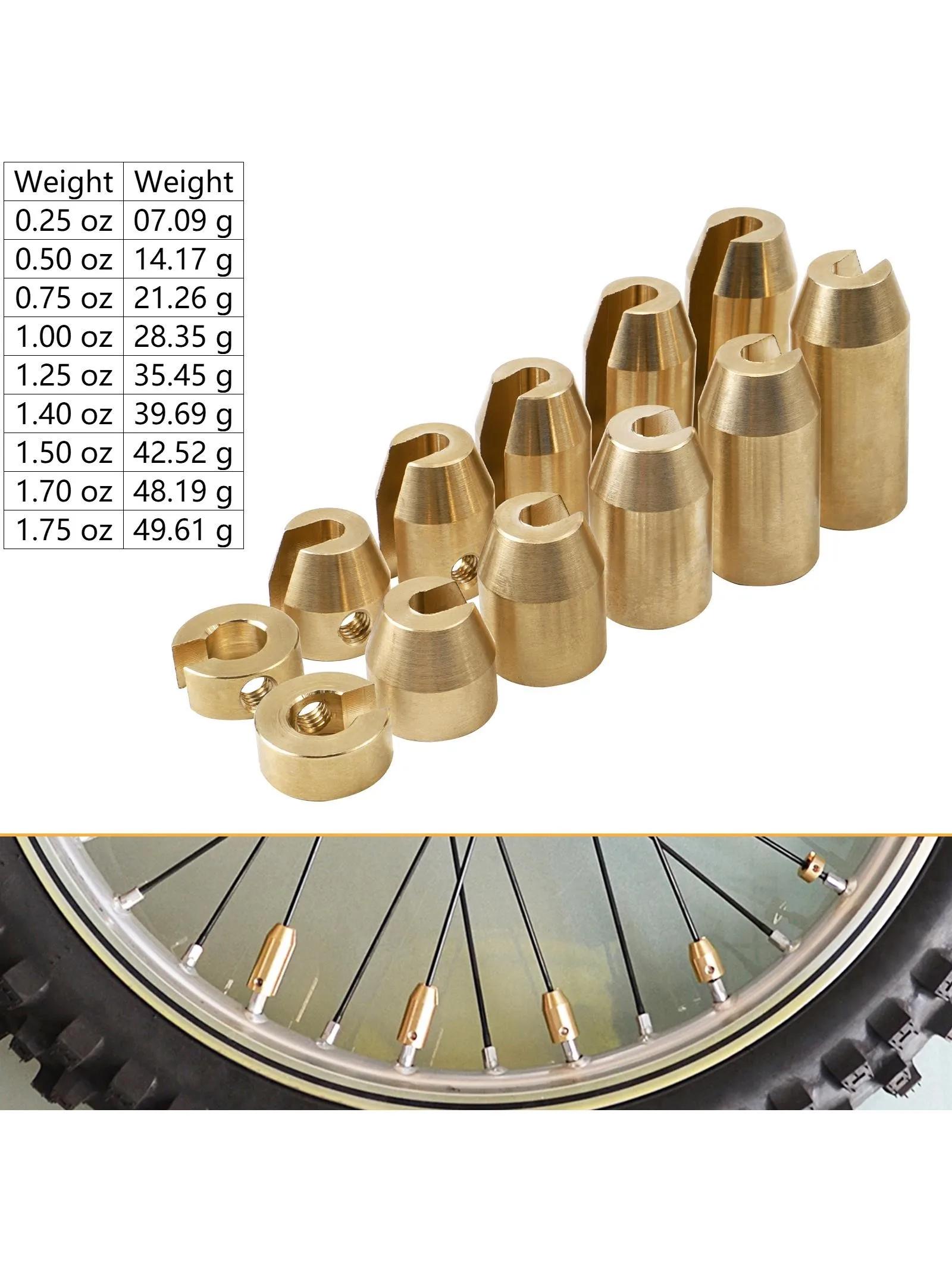 AliExpress NICECNC For KTM 790 Adventure 300 XC 350 500 EXC-F Dirt Bike Brass Wheel Balancer Spoke Weights for Husqvarna 701 Enduro FE501 TE310