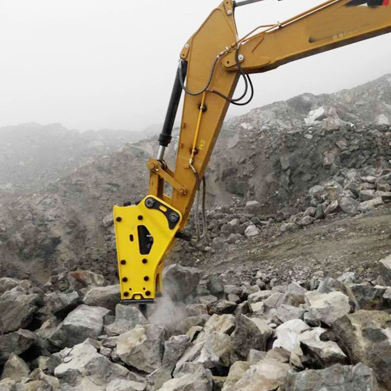 Powerful Hydraulic Breaker Hammer for Excavator Mining Quarry Rock Breaking Demolition