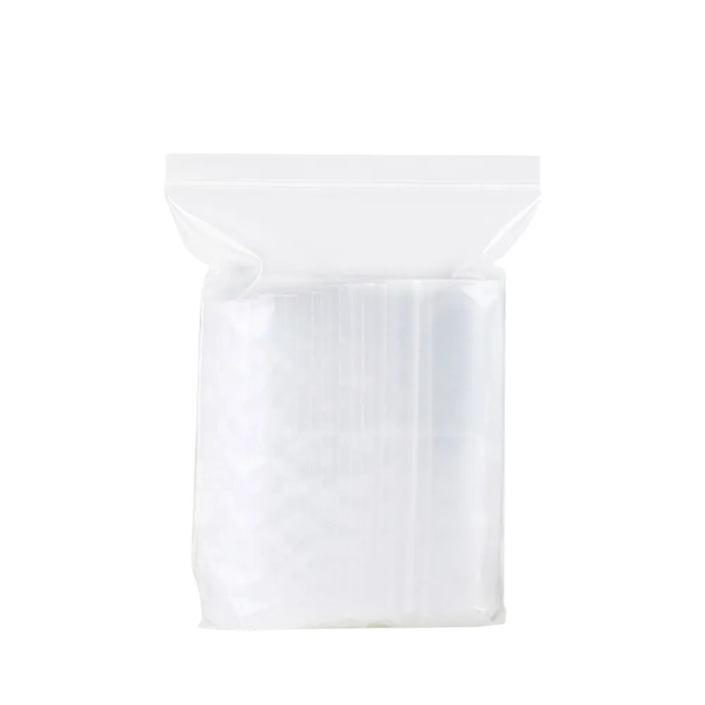 100Pcs Bags Thickened Plastic Reclosable Storage Organizer Heavy Duty for Jewelry Beads Coins
