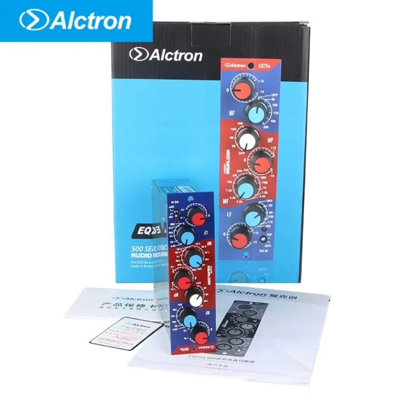 Alctron EQ75a Equalizer 500 Series Rack Mic/Instrument Preamplifier multi function button and switches,high quality housing