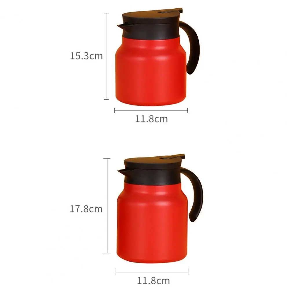 800/1000ML Tea Pot Leakproof Insulated Stainless Steel Thermal Stewed Coffee Kettle with Filter Portable Thermal Pot Home Supply