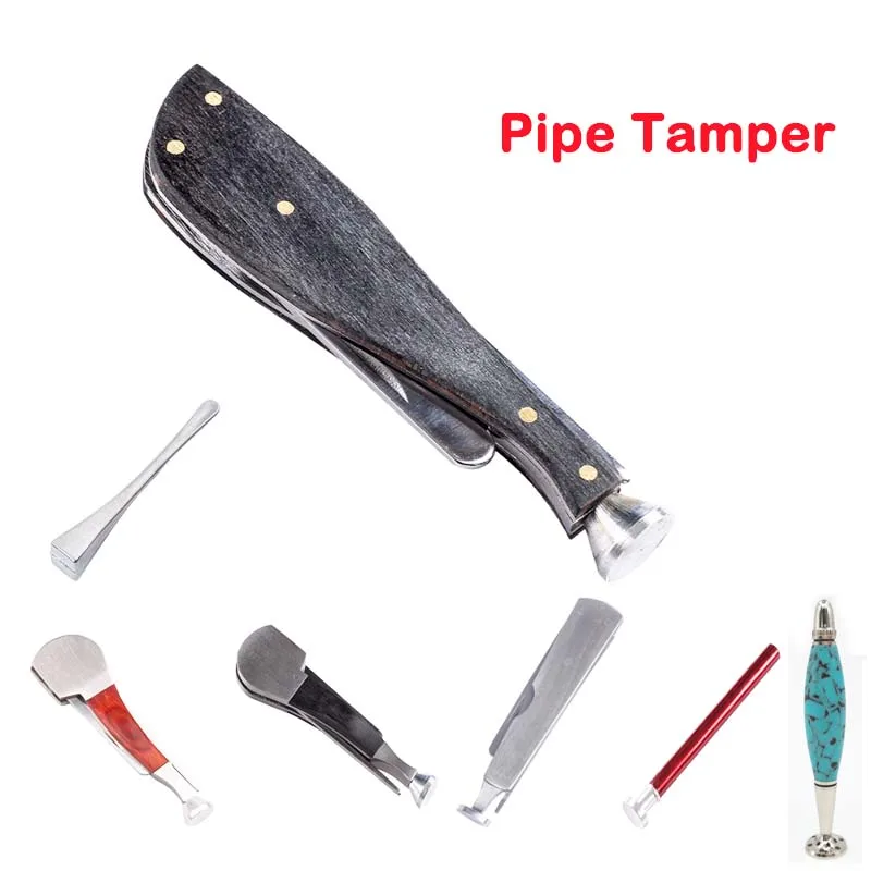 Escariador de pipa de tabaco de madera negra, herramienta Popular 3 en 1 para pipa de fumar, herramienta para picar, accesorios para fumar,