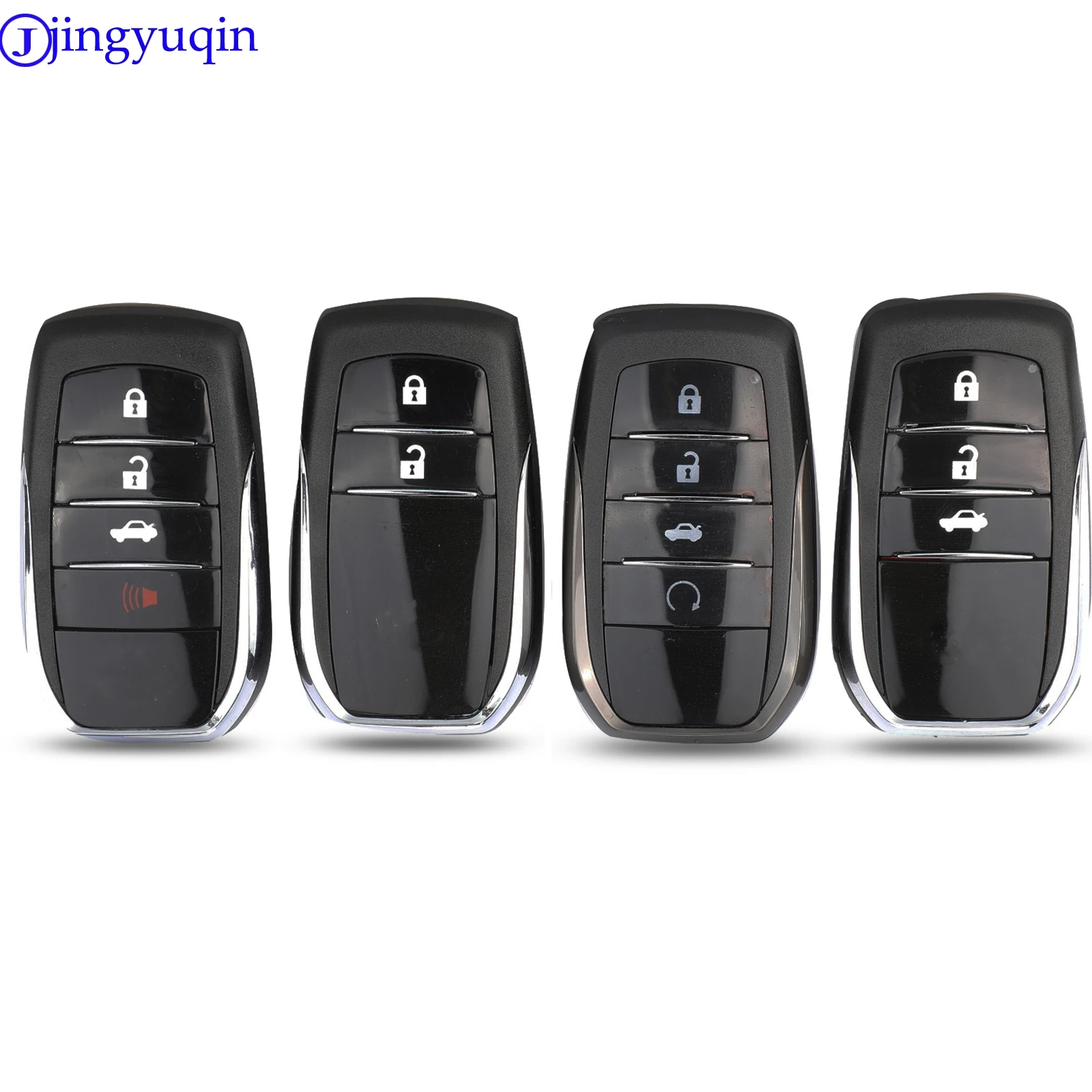 jingyuqin 2/3/4 Buttons Remote Car Key Shell Cover Case For Toyota Chr C-hr Land Cruiser 200 Avensis Auris Corolla Smart Key