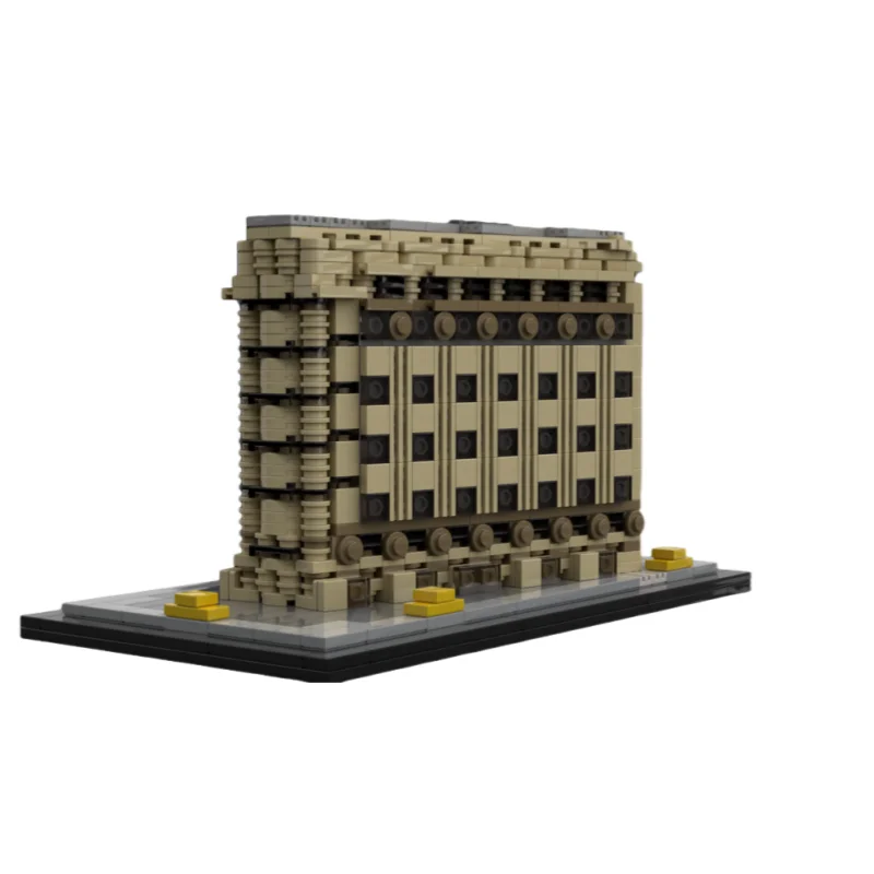 Model budynku na dachu w stylu MOC - zestaw klocków z drobnych elementów, 926 elementów - odpowiedni dla wszystkich