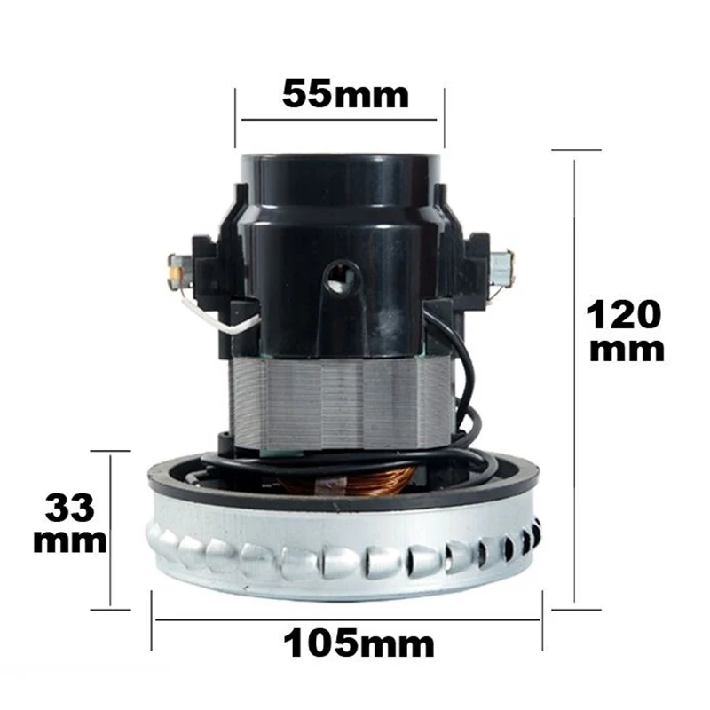 Universal Pure Copper Wire Vacuum Cleaner Motor 1000W/1200W Suction Machine Replacement Part for Home Cleaning