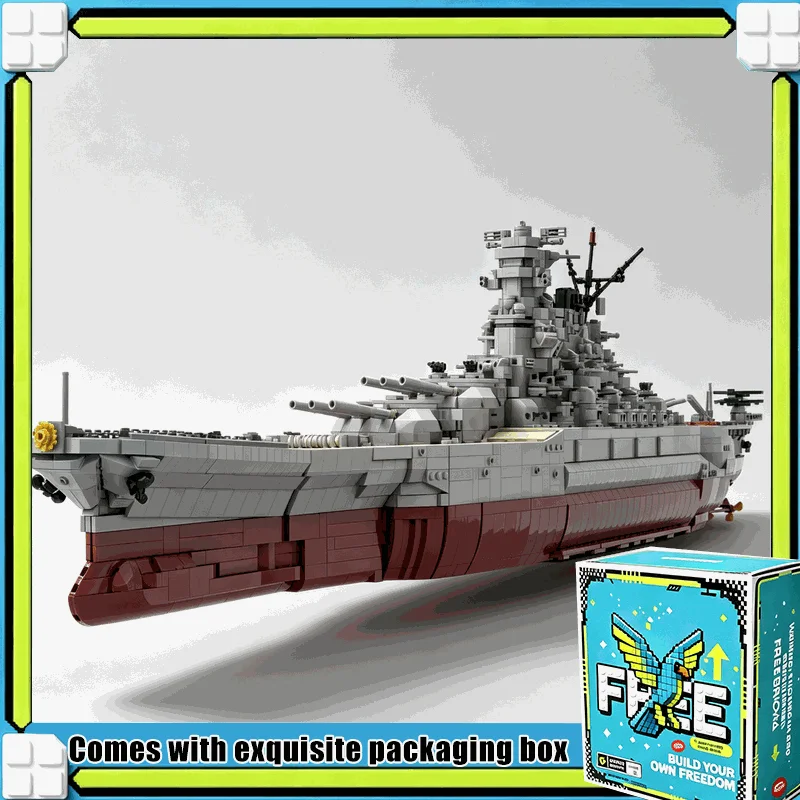 9120PCS Super Large Scale Battleship Model Building Blocks Custom Puzzle Technology DIY Assembly Toy Gift For Adults Collection