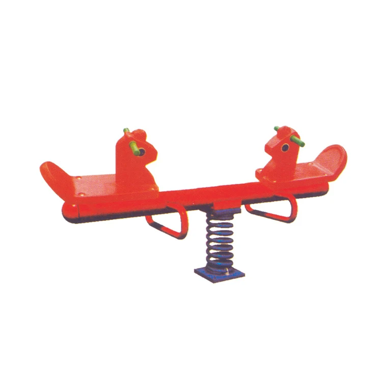 Outdoor Amusement Park Spring Seesaw Kindergarten Kids Double Metal Small Seesawpromote sales