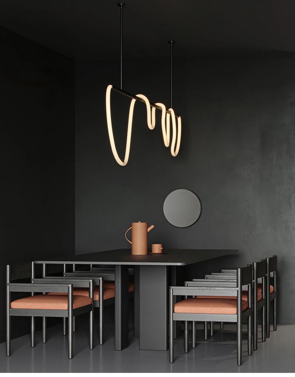 Black White Chrome Golden Chandeliers
