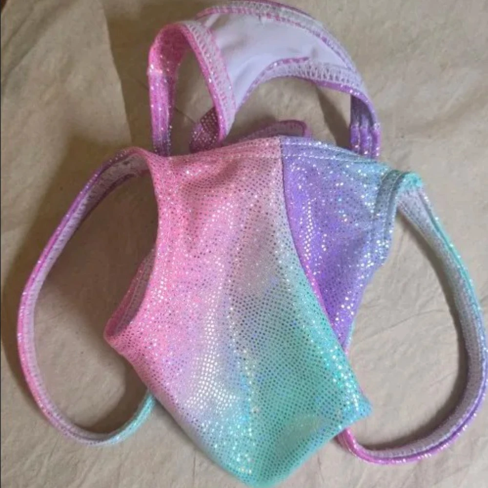 

Glossy String Thong Men's Underwear G-string Wet Look Pouch Posing Male Bikini Briefs Shiny Low-rise Swim Tangas Beach Holiday