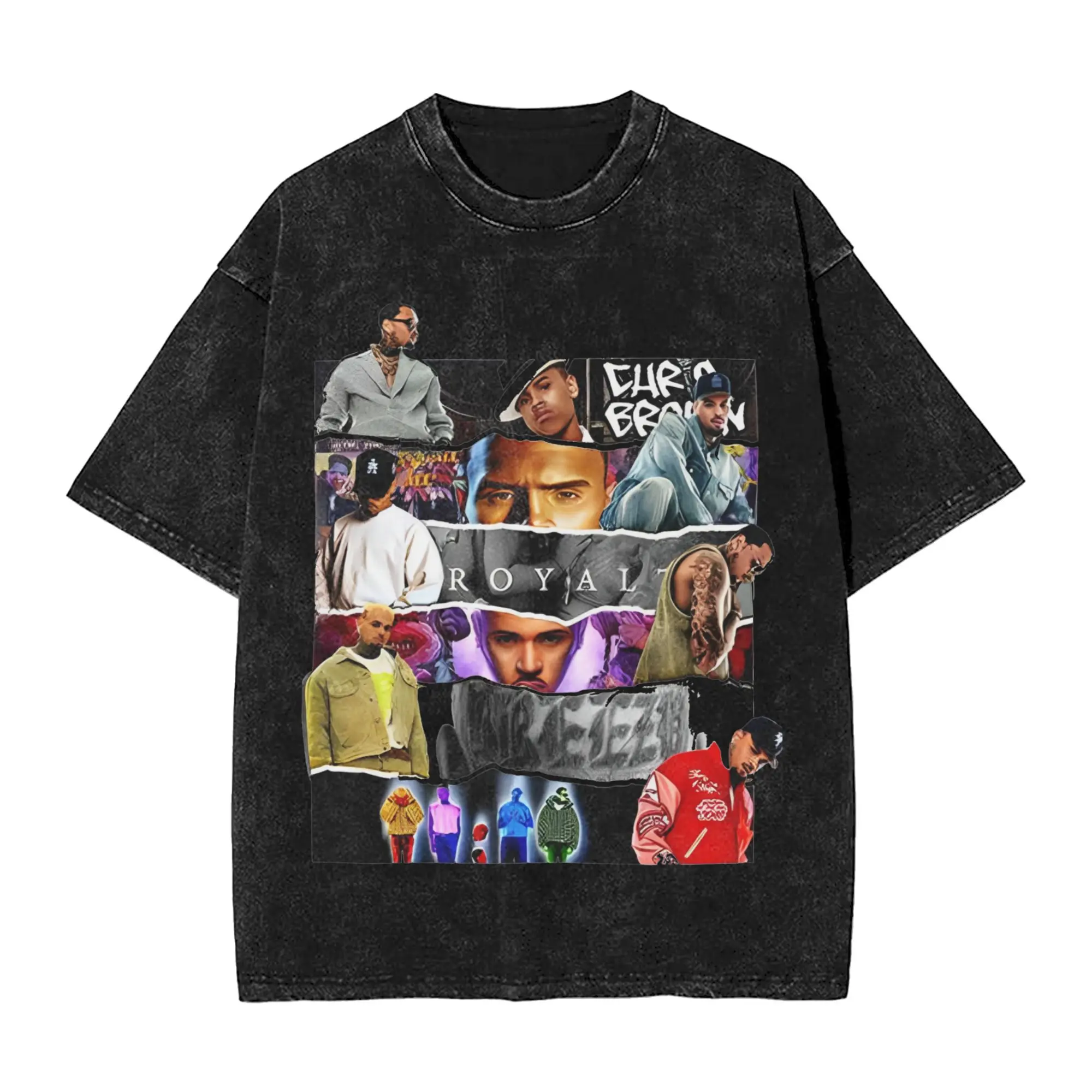 

Chris Brown Breezy Bowl XX Tour 2025 T Shirt Washed Cotton Harajuku T-Shirts Novelty for Men Women Streetwear Summer Tee Shirt