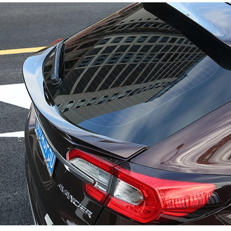 

For HONDA AVANCIER middle spoiler 2017 - 2019 ABS plastic car rear wing carbon fiber look rear spoiler trunk boot wing