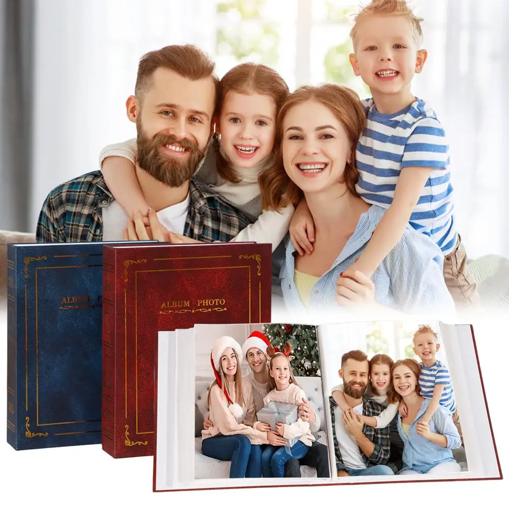 Family 6 Inch 100 Photos 10x15 Cm Image Art Photo Albums Photo Decoration Retro Home Interstitial Classic Collection Album Y3V4